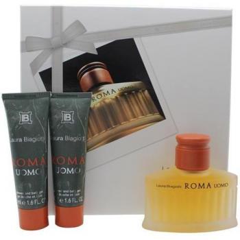 Laura Biagiotti Roma Uomo Gift Set: Eau De Toilette 125ml + Card Holder