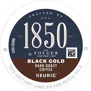 1850 Black Gold Dark Roast Coffee K-Cups for Keurig Pods