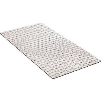 TATAY Alfombra de Bañera Antideslizante, Caucho SBS - TP con 94 Ventosas, Rectangular, Diseño Diamond