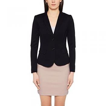 Midnight Blue Lightweight Jersey Blazer with Faux Flap Pockets - Women's Size XS