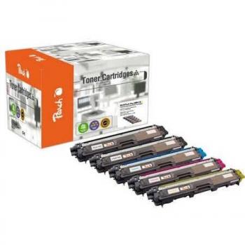 Pack Ahorro Plus de Toner Compatible con Brother TN-241bk y TN-245 (5 Piezas: 2 Negro, Cian, Magenta, Amarillo)