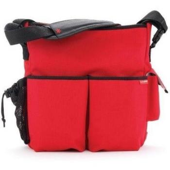 Skip Hop DUO-CAN-RED - Bolso para pañales y cambiador, color rojo