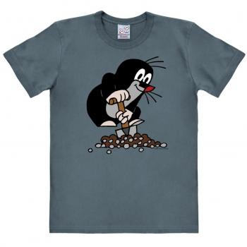 Logoshirt Camiseta Krtek, el Topo -Camiseta con cuello redondo Azul - Diseño original con licencia, talla S