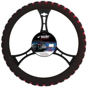 SIMONI RACING CVT/26R Universal Cubierta para Volante, Neo Rojo