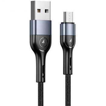 Cable USB MicroUSB trenzado Usams U55 2A 1m negro