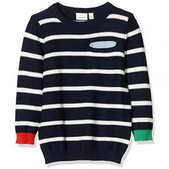 NAME IT Nmmtoman LS Knit Box Suéter, Dark Sapphire, 92 para Niños