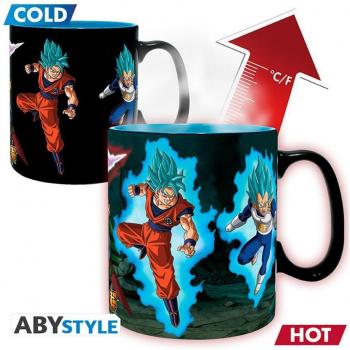 Taza Abystyle Dragon Ball Super Saiyans Vs Black Multicolor 460 ml