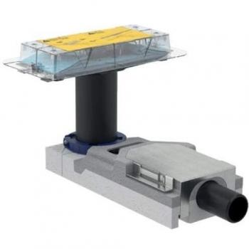 Conjunto de instalación Geberit CleanLine para desagüe de ducha, altura de 65-90 mm, diámetro 40 mm