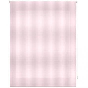 Estor Enrollable Translúcido Vichy Rosa 140x180 cm - Elegante y Práctico para Ventanas