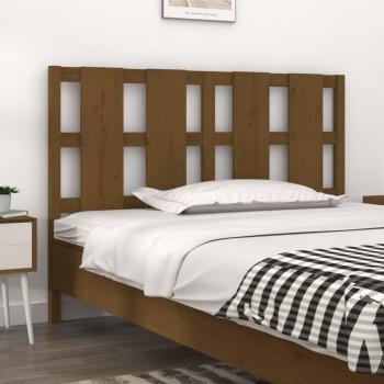Cabecero de cama Miel 145,5x4x100 cm Madera maciza de pino marrón