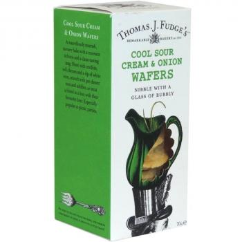 Thomas J Fudges - Cool Sour Cream & Onion Wafers - 70g