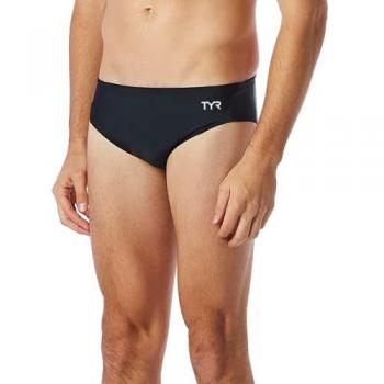 Bañador TYR Durafast Elite Racer negro para Hombre - Talla 28, material Durafast Elite, diseño sólido, corte racer
