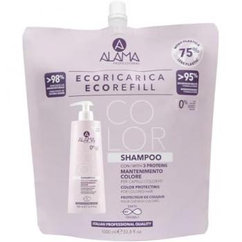 Shampoo Eco Refill Color Alama Profesional 1000 ml Unisex
