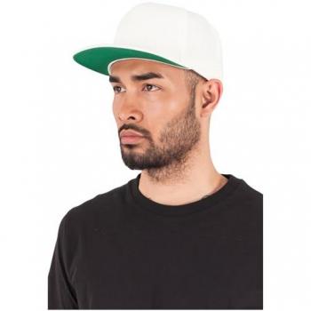 Flexfit Classic Two Tone Unisex Snapback Cap in Natural