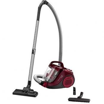 Rowenta - Aspiradora ciclónica compacta sin Bolsa Compact Power Cyclonic Rojo/Vino