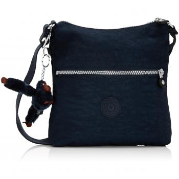 Kipling ZAMOR B - Bolso de hombro de material sintético mujer, color azul, talla 26x25x4 cm
