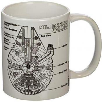 Taza de Diseño Esquemático del Millennium Falcon de Star Wars