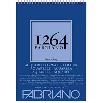 Honsell 19100649 Fabriano Watercolour - Bloc de dibujo con espiral