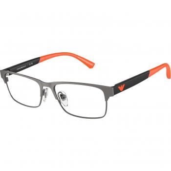 Emporio Armani EK1001 Kids Metal Rectangle Glasses Grey Transparent