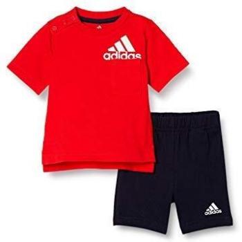 adidas I BOS Sum Set Chándal, Top:Vivid Red/White Bottom:Legend Ink f17, 1824 para Bebés
