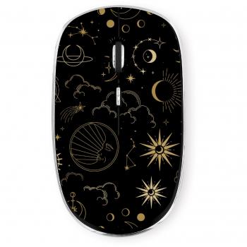Ratón inalámbrico TnB ASTRO EXCLUSIV - Ratón óptico, conexión inalámbrica, diseño ergonómico, 2.4 GHz, compatible con Windows y Mac, batería recargable, color negro
