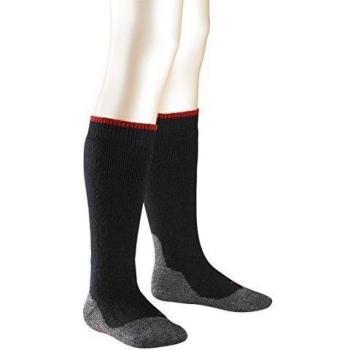 Falke 11480 - Calcetines hasta la rodilla para niño, color negro 3000, talla 23-26