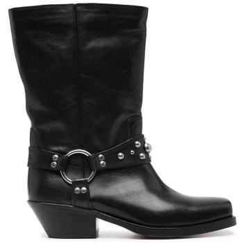 Isabel Marant Women's Antya Leather Boots, Black, Size 36 (US 6), BO0135FA Color B3A23S01BK