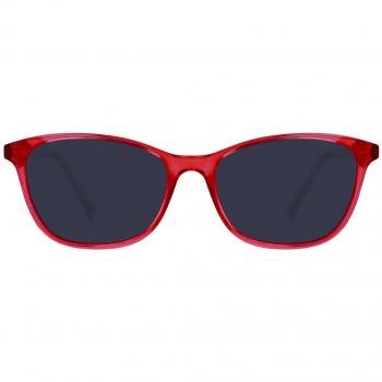 SmartBuy Kids Rectangle Full Rim Plastic Prescription Sunglasses Red Size 49