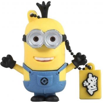 Tribe Los Minions Despicable Me Pendrive - Memoria USB Flash Drive 2.0, de goma, de 16 GB con llavero, diseño Tim