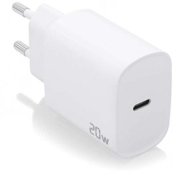 Cargador de Pared Aisens A110-0752 con Conexión USB Tipo-C y Potencia de 20W