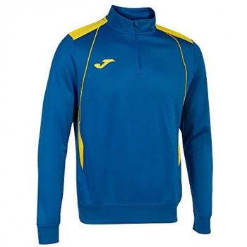 Sudadera Joma Championship VII Hombre Royal Amarillo con media cremallera