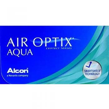 Air Optix Aqua Lentes de contacto de reemplazo mensual, Pack de 6, R 8.6 mm, D 14.2 mm, +4.00 Diopt