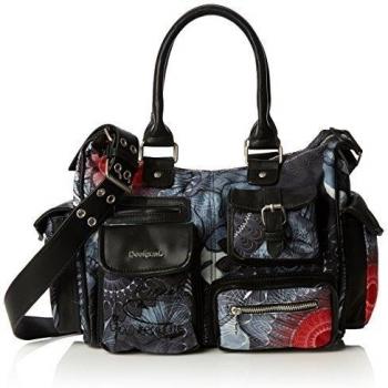 Desigual - LONDON MEDIUM SAME, Bolsa de Hombro Mujer, Gris