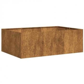 Rusty Weathering Steel Planter 120x80x40 cm Outdoor Garden Flower Box