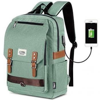 JOYHILL Mochila Mujer, Impermeable Mochila para Portátil se Adapta a portátiles de hasta 15,6 Pulgadas Moda Mochila Informal Mochila Escolares con Carga USB
