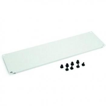 Panel ciego de 19 pulgadas con clips de plástico, 3U, accesorios para armario rack, gris