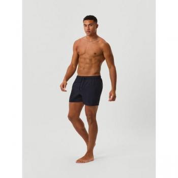 Borg Solid Swim Shorts Navy, L