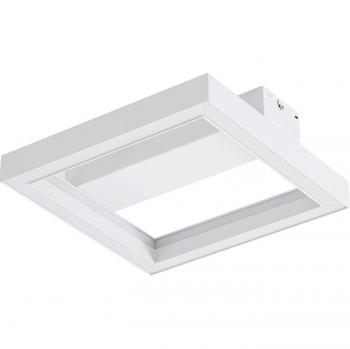 Plafón LED inteligente Tjado de Lucande, 30 cm, blanco, RGBW, moderno, hecho de metal, para salón y comedor