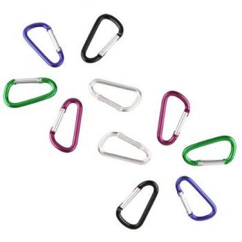 SODIAL(R) 10X Mosqueton Aleacion de aluminio Multicolores 48*25*4.5mm