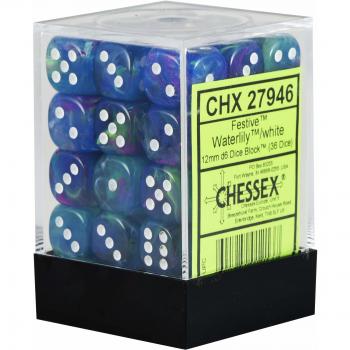 Chessex Festive Waterlily D6 12mm Dice Set
