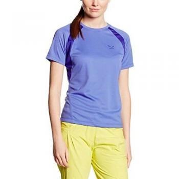 SALEWA Puez (Sporty B) Dry W S/S tee Camiseta de Manga Corta, Mujer, Azul (Lavender / 6910), 50/44