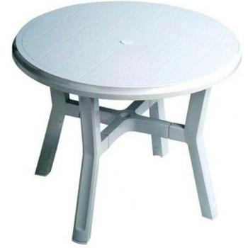 Garden Life 4050 Mesa Redonda, Blanco, 95x95x13 cm