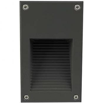 Baliza LED Exterior Empotrable 3W Gris Cooper IP65 6000K Blanco Frío
