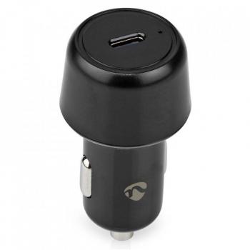 Cargador de Auto USB-C 30W con Selección Automática de Voltaje y Salida de 2.0/3.0 A