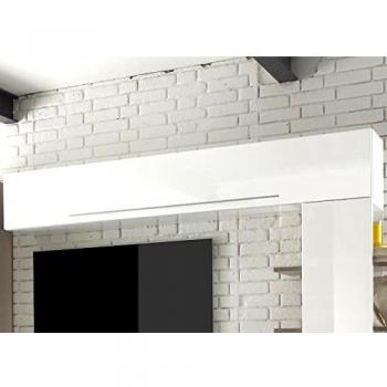 TFT Mueble Abatible De Madera Y Metal Line Blanco 210x36x34 cm