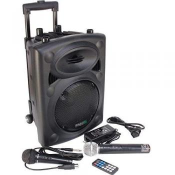 Ibiza Sound PORT8UHF-BT - Megafonía portátil, 8 pulgadas, color negro