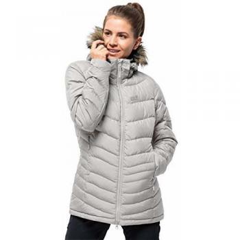 Jack Wolfskin Chaqueta de plumón Selenium Bay para mujer, Mujer, 1202901, Gris Haze, XS