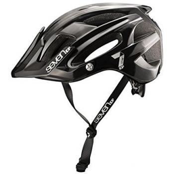Seven M4 casco Mixta, color Noir Mat/Blanc, tamaño talla S-M
