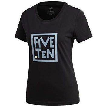 adidas 5.10 W GFX tee Camiseta, Mujer, Negro, L