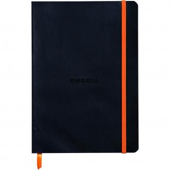 Cuaderno de Piel Sintética Rhodiarama Dot A5 Negro con Papel de Calidad Premium